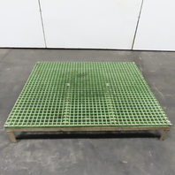 Fiberglass Grating Work Platform 60" x 48" x 10" Tall