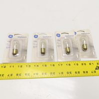 GE 15T7DC Appliance Light Bulbs 15W 120V T7 BA15d Base Lot of 4