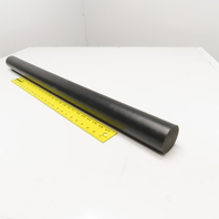 2-1/2" x 36" Solid UHMW Polyethylene Black Bar Stock