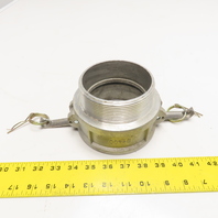 B-400 4" Aluminum Type B Camlock Coupler 4" Male NPT