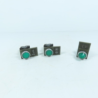 Moeller EF 2 Green Momentary Push Button Switches & 1 Indicator 300V Lot of 3