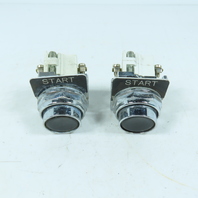 Cutler-Hammer 10250T/91000T Momentary Start Pushbutton Switches 1NO 1NC Lot of 2