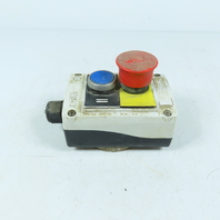 Baco 2-Button Pendant Control Station with Magnetic Base and E-Stop