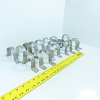 Two-Hole Conduit Straps 2-1/2" Galvanized Steel Lot of 18