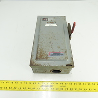 Cutler-Hammer DG223N 100A 3-Pole Fusible Safety Disconnect Switch 240V