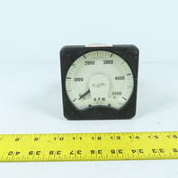 Westinghouse KC-241 Analog R.P.M. Panel Meter 0-5000 RPM Rectifier Type