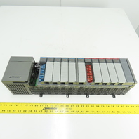 Allen-Bradley 1746-A13 SLC 500 13-Slot Rack W/ 1746-P4 & Input/Output Cards