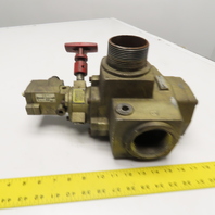 Ross 2773A8082 3 Way 1-1/2 NPT Pneumatic LOX Dump Valve 115V