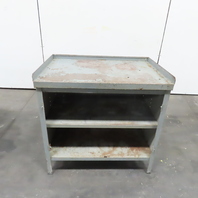 Industrial Steel Open Shelf Shop Stand storage Workbench Cabinet 36"x 24" Top