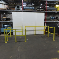 Industrial Machine Guard Safety Rail Railing 48.5" To Top Rail Lot Of 3