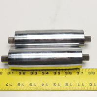 48mm Crowned Chrome Gravity Idler Roller 154mm Face Width 190m OAL Lot Of 2