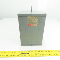 Square D 3S1F 3kVA Single Phase Dry Type Transformer 240/460V Pri 120/240V Sec