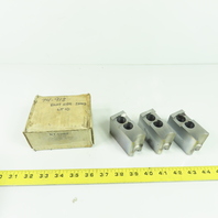 Vertech KT-6200P Soft Chuck Jaws Steel Flat End 1.5mm x 60° Serrations Lot/3