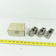 Vertech KT-6200P Soft Chuck Jaws Steel Flat End 1.5mm x 60° Serrations Lot/3