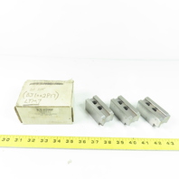 Vertech KT-6200P Soft Chuck Jaws Steel Flat End 1.5mm x 60° Serrations Lot/3