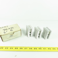 KT-6200AP Aluminum Soft Chuck Jaws 2.73" L x 1.25" W x 1.89" H Lot/3