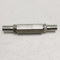 1/4" 304 Stainless Steel Inline Check Valve W/ 12mm ID Hose Barb