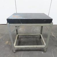 36" x 24" x 4" Thick Black Granite Layout Surface Inspection Plate Table