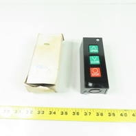Eastern Motor Controls PBS-3 3-Push Button Station Open/Close/Stop 5A 240VAC NEW