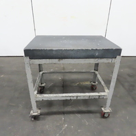 Black Granite Surface Inspection Plate 36" x 24" x 4" W/ Casters