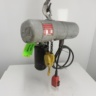 CM Lodestar Model E 1/2 Ton Electric Chain Hoist 220V 1Ph 8 FPM 10' Lift