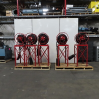 Industrial Fire Brigade Hose Reel For Compressed CO2 Systems 90' Lot Of 5