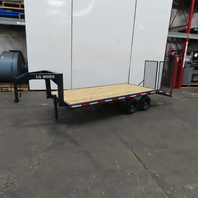 Lil Worx 74"x38" Kid Size Garden Tractor Goose Neck Trailer Working Lights Ramps