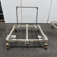 48" x 46" Custom Fab Pallet Tote Box Dolly Cart