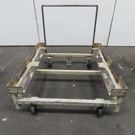 48" x 46" Custom Fab Pallet Tote Box Dolly Cart