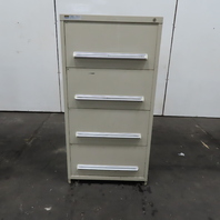 Stanley Vidmar 30" x 27-1/2" x 59" Tall 4 Drawer Tool Parts Storage Cabinet