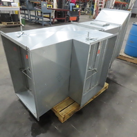 24" x 36" HVAC Air Intake Indoor Outdoor Louvered Manual Seasonal Bypass