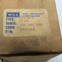 WIKA 9690446 111.10 2" 30PSI 1/8" NPT CBM Pressure Gauge Lot Of 2