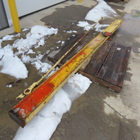 1000LB (1/2 Ton) Wall-Mount Overbraced Tie-Rod Jib Crane 12' Swing 134" Travel