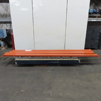 1-Section 8'T x 48"W x 12'L Shaved Pin/Teardrop Warehouse Pallet Racking 2-Shelf