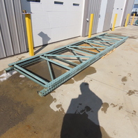 48" x 18' Tall Tear Drop Pallet Racking Upright Used Lot Of 2