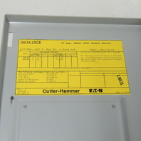 Cutler-Hammer DH361NGK 30A 3-Pole Fusible Safety Disconnect Switch 600V