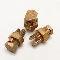 Copper 16-8 Strand Split Bolt Connector Lug Lot Of 3