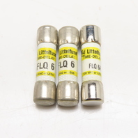 Littelfuse FLQ 6A 6A Time Delay Fuse 500VAC Or Less Lot Of 3