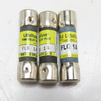Littelfuse FLQ 1A 1A Time Delay Fuse 500VAC Or Less Lot Of 3