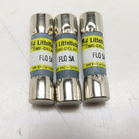 Littelfuse FLQ 5A 5A Time Delay Fuse 500VAC Or Less Lot Of 3