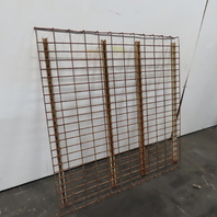 48" x 48" 4 Channel Double Waterfall Pallet Rack Wire Decking USED