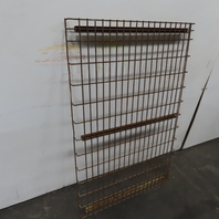 30" x 48" 3 Channel Double Waterfall Pallet Rack Wire Decking USED