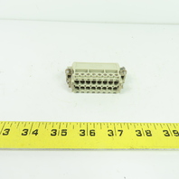 Harting 09330162601 Han 16E-M 16-Pole Male Connector Insert 500V 16A
