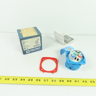 Meltric 63-38043 DSN30 30A 480VAC 3P+G Inlet Plug Type 4X IP69K NEW