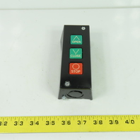 Eastern Motor Controls PBS-3 3-Push Button Station Open/Close/Stop 5A 240VAC