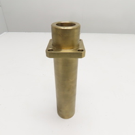 1-1/2" ID x 2-1/4" Ampco 18 Bronze Wear Flanged Guide Bushing 10-1/2" OAL
