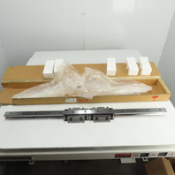 IKO LRXG35C2R1040T2H2/FG Linear Guide Rail W/2 Carriage Blocks 1040mm OAL LRXG35
