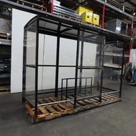 10'4" x 3'6" x 7'11"H 4 Sided Freestanding Smoking Shelter