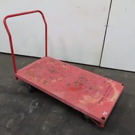 48" x 24" x 9" Tall Rolling Platform Truck Hand Cart Flatbed Dolly