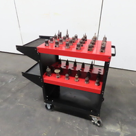 Huot Toolscoot 48 Spot BT30 Taper Tool Holder Cart W/ 41 Misc. Tools